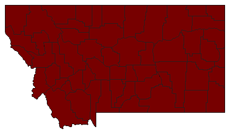 2004 Montana County Map of General Election Results for Attorney General