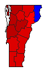 2004 Vermont County Map of General Election Results for Attorney General