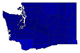 2004 Washington County Map of Republican Primary Election Results for Governor