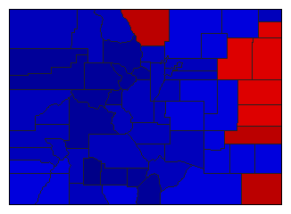 2004 Colorado County Map of Republican Primary Election Results for Senator