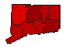 2004 Connecticut County Map of General Election Results for Senator