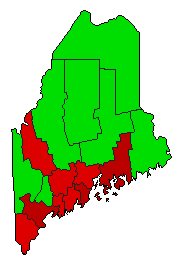 2005 Maine County Map of General Election Results for Referendum