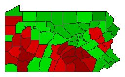 2005 Pennsylvania County Map of General Election Results for Referendum
