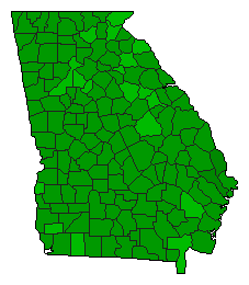 2006 Georgia County Map of General Election Results for Initiative