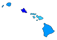 2006 Hawaii County Map of Republican Primary Election Results for Senator