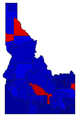 2006 Idaho County Map of General Election Results for Controller