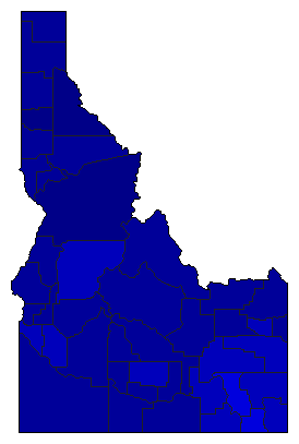 2006 Idaho County Map of Republican Primary Election Results for Governor
