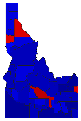 2006 Idaho County Map of General Election Results for Lt. Governor