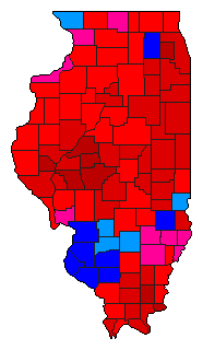 2006 Illinois County Map of Republican Primary Election Results for Lt. Governor