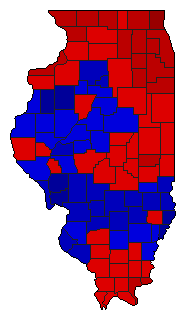 2006 Illinois County Map of Democratic Primary Election Results for State Treasurer