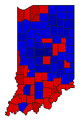 2006 Indiana County Map of General Election Results for State Auditor