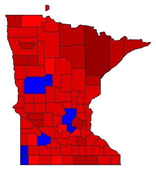 2006 Minnesota County Map of General Election Results for Senator