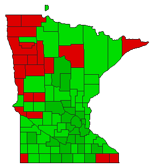 2006 Minnesota County Map of General Election Results for Amendment