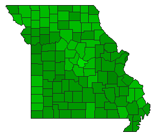 2006 Missouri County Map of General Election Results for Initiative