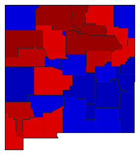 2006 New Mexico County Map of General Election Results for Secretary of State
