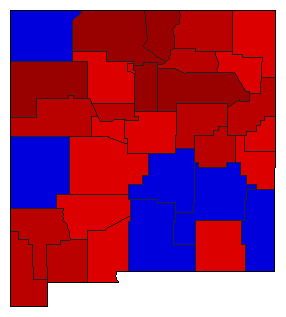 2006 New Mexico County Map of General Election Results for State Treasurer