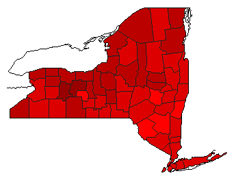 2006 New York County Map of Democratic Primary Election Results for Attorney General