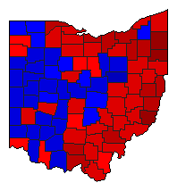 2006 Ohio County Map of General Election Results for Secretary of State