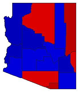 2006 Arizona County Map of General Election Results for State Treasurer