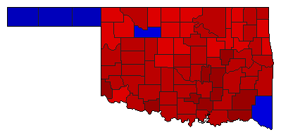 2006 Oklahoma County Map of General Election Results for Attorney General