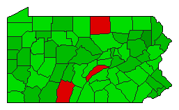 2006 Pennsylvania County Map of General Election Results for Referendum