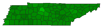 2006 Tennessee County Map of General Election Results for Initiative