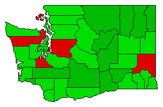 2007 Washington County Map of General Election Results for Initiative