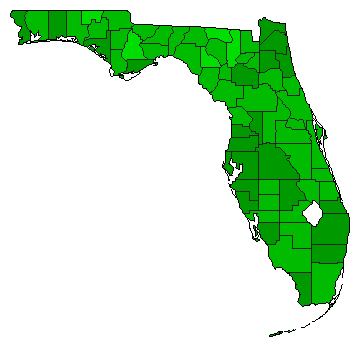 2008 Florida County Map of General Election Results for Referendum