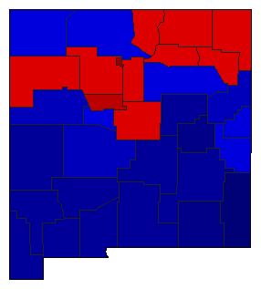 2008 New Mexico County Map of Republican Primary Election Results for Senator