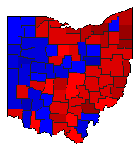 2008 Ohio County Map of Special Election Results for Attorney General