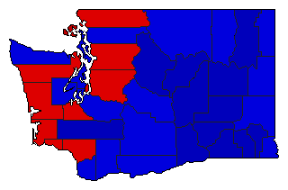 2008 Washington County Map of General Election Results for State Treasurer