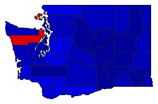 2008 Washington County Map of General Election Results for Attorney General