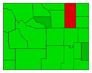 2008 Wyoming County Map of General Election Results for Referendum