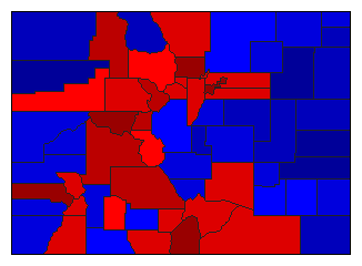 2008 Colorado County Map of General Election Results for Senator