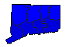 2008 Connecticut County Map of Republican Primary Election Results for President