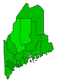 2009 Maine County Map of General Election Results for Referendum