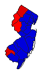 2009 New Jersey County Map of Republican Primary Election Results for Governor