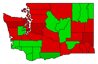 2009 Washington County Map of General Election Results for Initiative