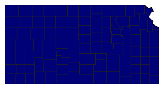 2010 Kansas County Map of General Election Results for Insurance Commissioner