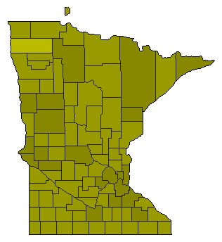 2010 Minnesota County Map of Democratic Primary Election Results for Secretary of State