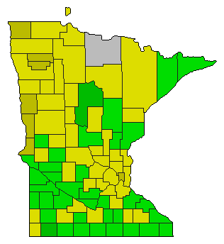 2010 Minnesota County Map of Republican Primary Election Results for Attorney General