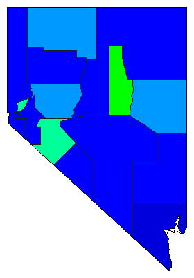 2010 Nevada County Map of Republican Primary Election Results for Controller