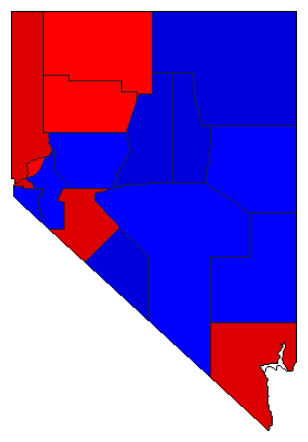 2010 Nevada County Map of General Election Results for Attorney General