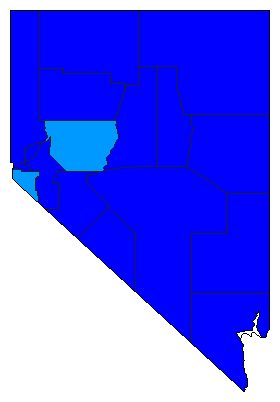 2010 Nevada County Map of Republican Primary Election Results for Attorney General