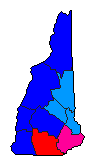2010 New Hampshire County Map of Republican Primary Election Results for Senator