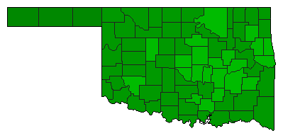 2010 Oklahoma County Map of General Election Results for Initiative