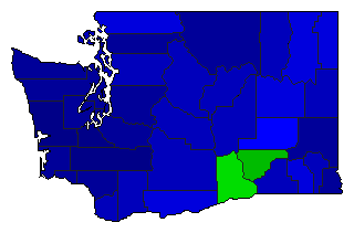 2010 Washington County Map of Republican Primary Election Results for Senator