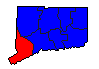 2010 Connecticut County Map of Republican Primary Election Results for Governor