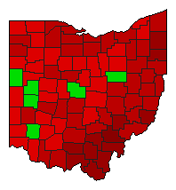 2011 Ohio County Map of General Election Results for Referendum