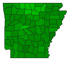 2011 Arkansas County Map of General Election Results for Referendum